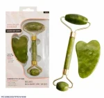 Green Facial Derma Roller with Under Eye Stone
