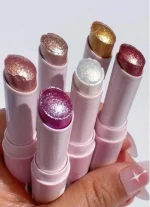 Matte & Glitter Lipstick Set 6 Pcs Multicolor 100g - Image 4