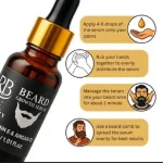 Beard Growth Serum 30ml with Vitamin E & Argan Oil – Anti Hair Loss Beard Oil for Men in Pakistan - Image 3