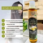 Herbs Infused Hair Oil for Damaged Hair, Anti Fall Formula for Stronger, Healthier Strands - Image 4
