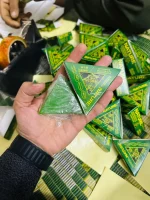 Green Herbal Shampoo Bar for Damaged Hair 50g - Image 3