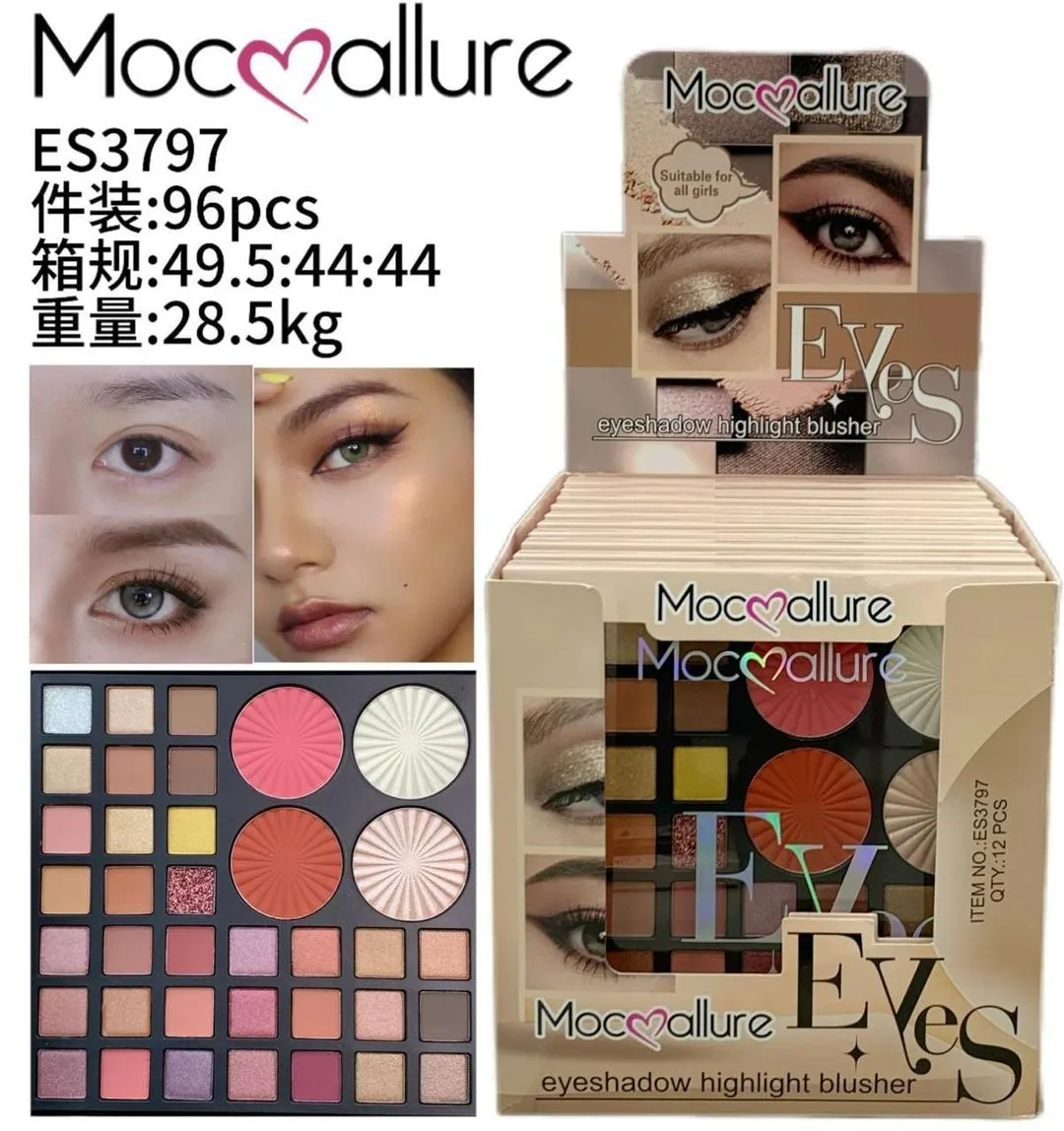 1598-71-712490-product-1 (1) Mocallure Eyeshadow Palette Matte Glitter 28.5kg - Image 1