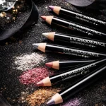 Glitter Eyeliner Pencils Set of 6 Black Gold