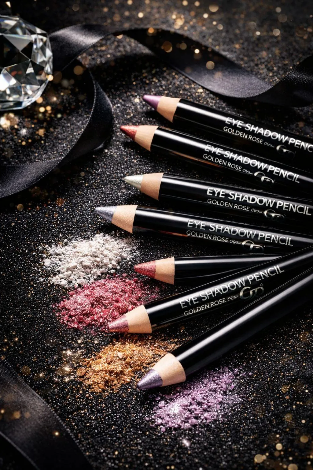 1598-71-712502-product-1 Glitter Eyeliner Pencils Set of 6 Black Gold - Image 1
