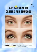 Waterproof Eyelash Mascara Black — Smudge Proof Volumizing Lash Formula - Image 5