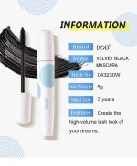 Waterproof Eyelash Mascara Black — Smudge Proof Volumizing Lash Formula