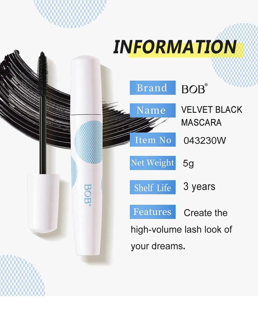 1598-71-718634-product-4 (1) Waterproof Eyelash Mascara Black — Smudge Proof Volumizing Lash Formula - Image 1