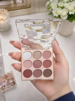 12 Shade Multicolor Matte and Glitter Eyeshadow Palette - High Pigmented, Long Lasting