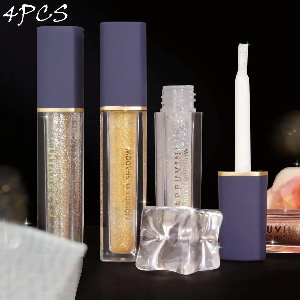 1598-71-727512-product-1 4PCS Waterproof Glitter Eyeliner Set Multicolor 100g - Image 1
