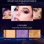 Matte and Glitter Eyeshadow Kit 100g High Pigment Pakistan - Image 3