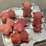 Nude Bear Keychain Set 6 Pcs High Pigmented