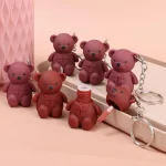 Nude Bear Keychain Set 6 Pcs High Pigmented - Image 4