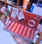 Luxury Lip Gloss 8-Pack Nude Shades Bold Coverage - Image 3