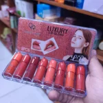 Luxury Lip Gloss 8-Pack Nude Shades Bold Coverage - Image 4