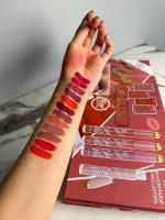 12 Color Matte Lip Gloss Set 200g Multicolor Nude Shades - Image 5