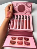 Nude Shades Lip Gloss Set 6 Pcs High Pigmented 100g - Image 5