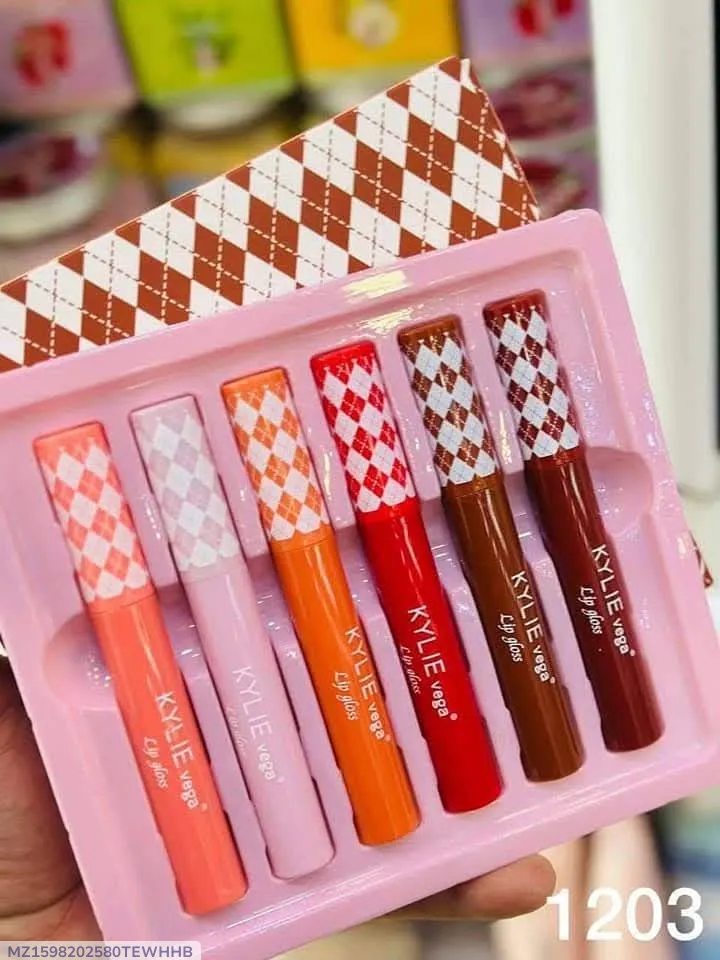 1598-72-730705-product-1 Multicolor Liquid Lip Gloss Set of 6 Cool Undertone - Image 1