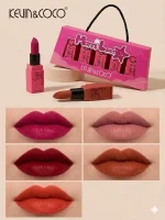 High Pigmented Pink Lipstick - Bold Coverage - 5 Pcs Pack - Image 4