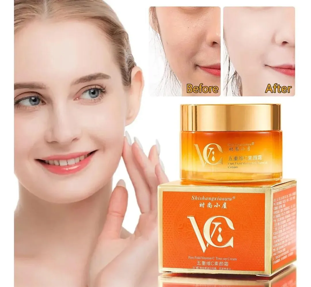 1598-77-712501-product-1 Vitamin C Whitening Cream 50ml Orange Bottle All Skin Types - Image 1