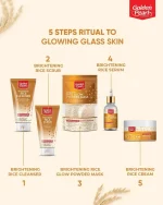 Golden Glow Face Powder Mask Set 200g Brown Whitening Brightening - Image 3