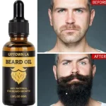 Beard Oil 50ml Black Bottle for Hair Growth & Thickness