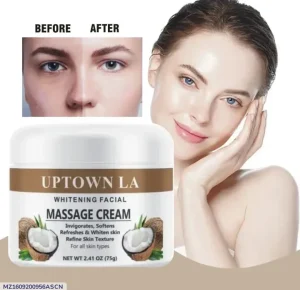 Whitening Facial Massage Cream 150g Coconut Extract - Image 2