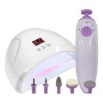 Nail Dryer & Kit with LED Lamp & 5 Buffers