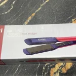 Kemei Ceramic Hair Straightener Red Black Professional