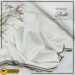 Men's Unstitched Boski Plain Suit – Off White All Season Pakistan - Image 2