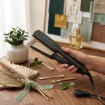 Portable Hair Straightener ABS Plastic Lightweight Black - Image 3