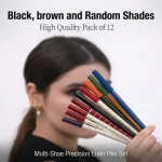 Multi-Shade Precision Liner Pen Set 12 Matte Lip Pencils - Image 2
