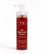 25 Essential Herbs Hair Growth Oil Red Bottle for Hair Fall and Dandruff Control