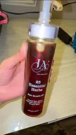 25 Essential Herbs Hair Growth Oil Red Bottle for Hair Fall and Dandruff Control - Image 3