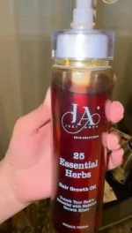 25 Essential Herbs Hair Growth Oil Red Bottle for Hair Fall and Dandruff Control - Image 5