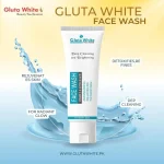 Gluta White Brightening Face Wash for All Skin Types with Vitamin C & Glycolic Acid - Image 2