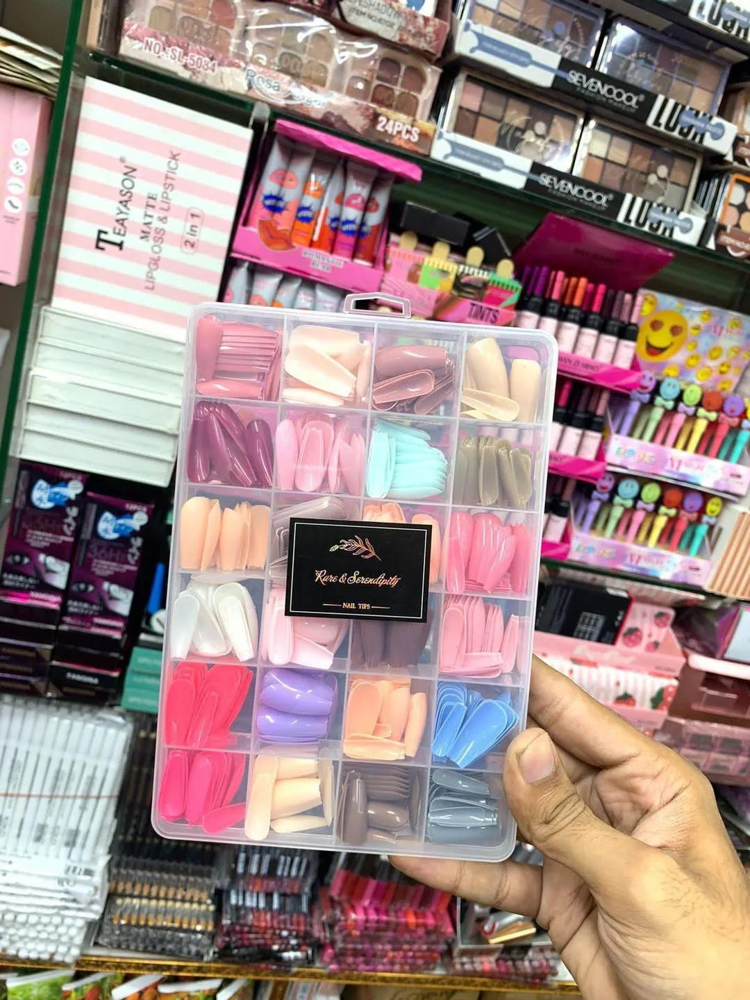 1779-258-660576-product-1 Multicolor Fake Nails Acrylic 576 Pack - Image 1