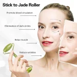 Jade Gua Sha Roller Green 30cm Natural Stone Face Care Tool - Image 6
