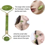 Jade Gua Sha Roller Green 30cm Natural Stone Face Care Tool - Image 8