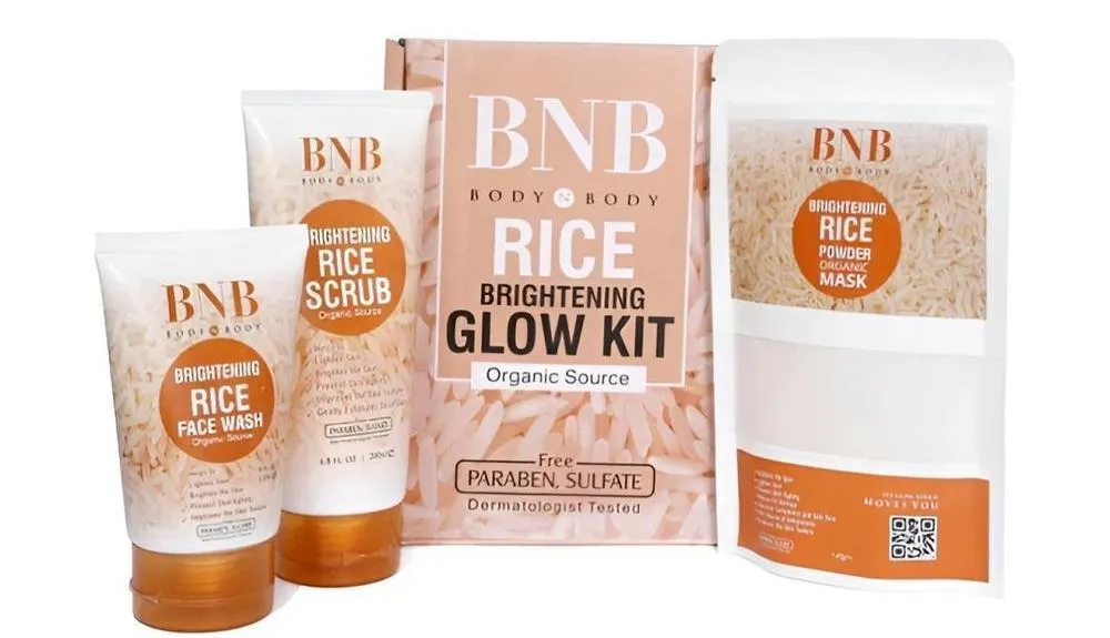 1833-77-669357-product-1 Rice Glow Kit for Pakistani Skin – Brightening Face Wash, Scrub & Mask - Image 1