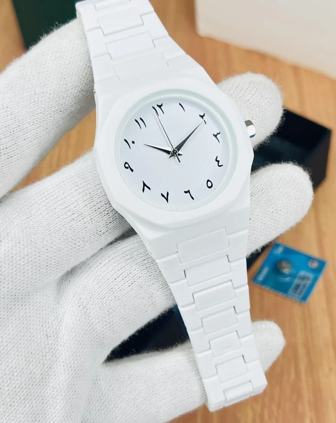 1855-132-679053-product-1 White Arabic Aura Watch for Men Women Pakistan - Image 1