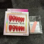 Cat's Eye Press-On Nail Set 12 Pcs Multicolor ABS - Image 6