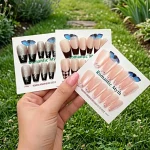 Romantic M Fake Nails for Women, 100 Pcs, Natural Look