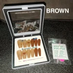 Romantic M Fake Nails for Women, 100 Pcs, Natural Look - Image 10