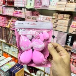 Pink Rubber Beauty Blender for Reusable Blending