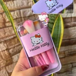 Hello Kitty Makeup Brushes Set Reusable Multicolor ABS