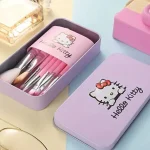Hello Kitty Makeup Brushes Set Reusable Multicolor ABS - Image 3