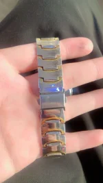Men's Stainless Steel Racing Watch Gold Finish 24Hr Display - Image 4