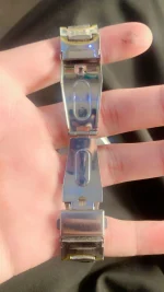 Men's Stainless Steel Racing Watch Gold Finish 24Hr Display - Image 3