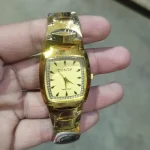 Positif Men's Gold Watch 45mm Square Dial