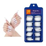 100 Pcs White Fake Nails for Nail Art And a Free Nail Glue - Image 3